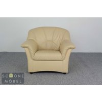 Eleganter Vintage Ledersessel Retro Design Echtleder Sessel 1Er Leder Armchair von SchoeneMoebelBerlin