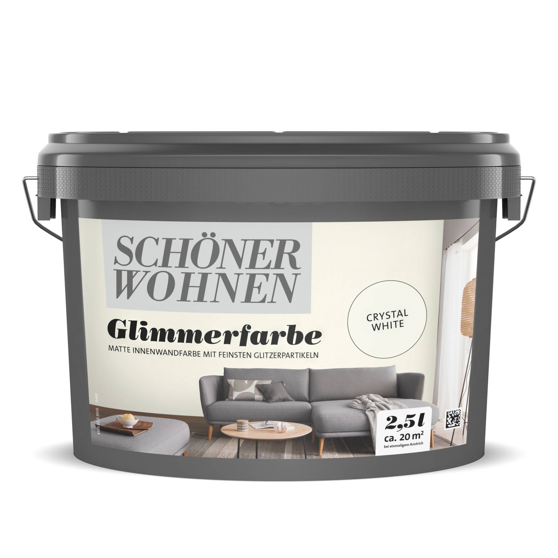 Schöner Wohnen Farbe Glimmerfarbe 'Crystal White' weiß matt 2,5 l Schöner Wohnen Farbe Glimmerfarbe 'Crystal White' weiß matt 2,5 l von Schöner Wohnen Farbe