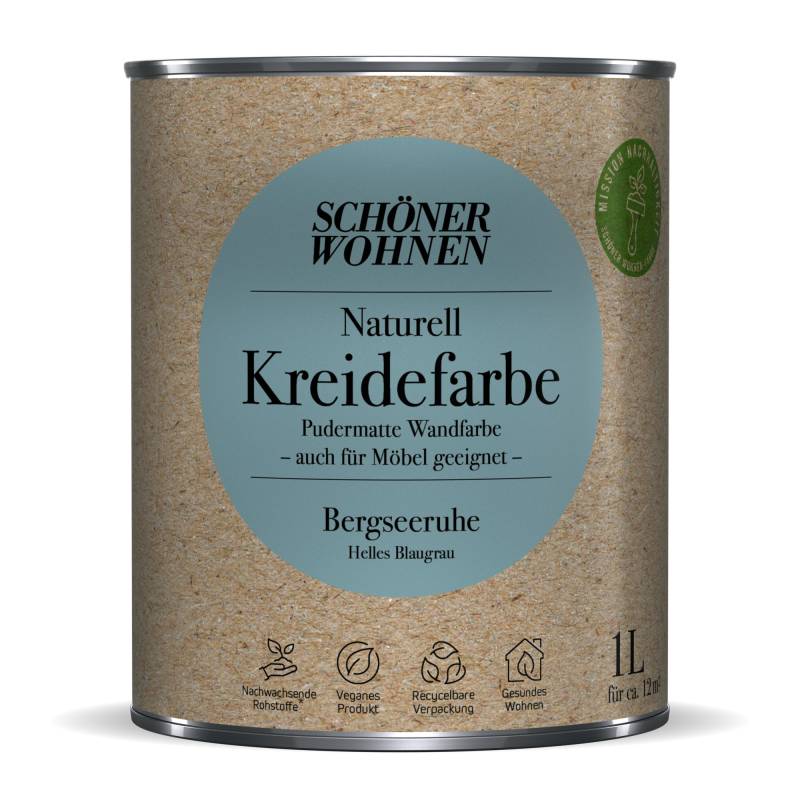 Schöner Wohnen Farbe Naturell Kreidefarbe 'Bergseeruhe' blaugrau matt 1 l Schöner Wohnen Farbe Naturell Kreidefarbe 'Bergseeruhe' blaugrau matt 1 l von Schöner Wohnen Farbe