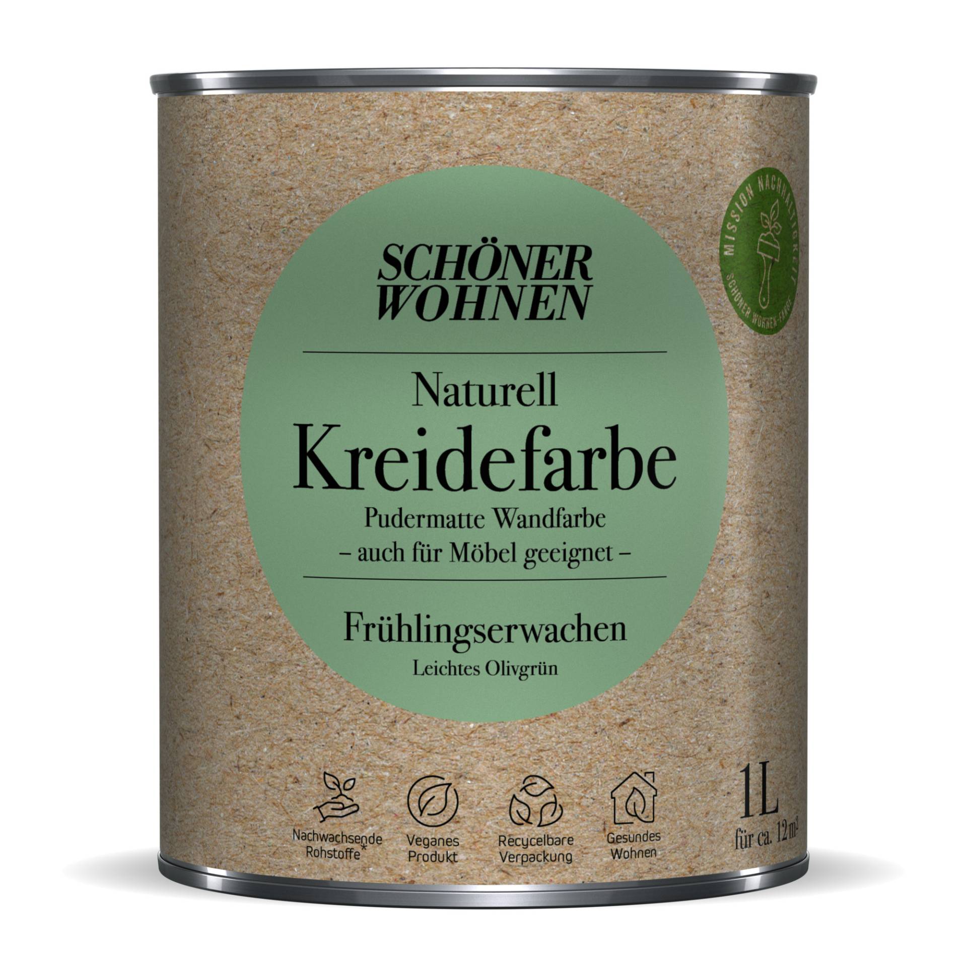 Schöner Wohnen Farbe Naturell Kreidefarbe 'Frühlingserwachen' olivgrün matt 1 l Schöner Wohnen Farbe Naturell Kreidefarbe 'Frühlingserwachen' olivgrün matt 1 l von Schöner Wohnen Farbe