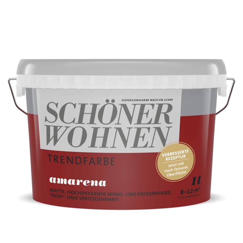 Schöner Wohnen Farbe Trendfarbe 'Amarena' kirschrot matt 1 l Schöner Wohnen Farbe Trendfarbe 'Amarena' kirschrot matt 1 l von Schöner Wohnen Farbe