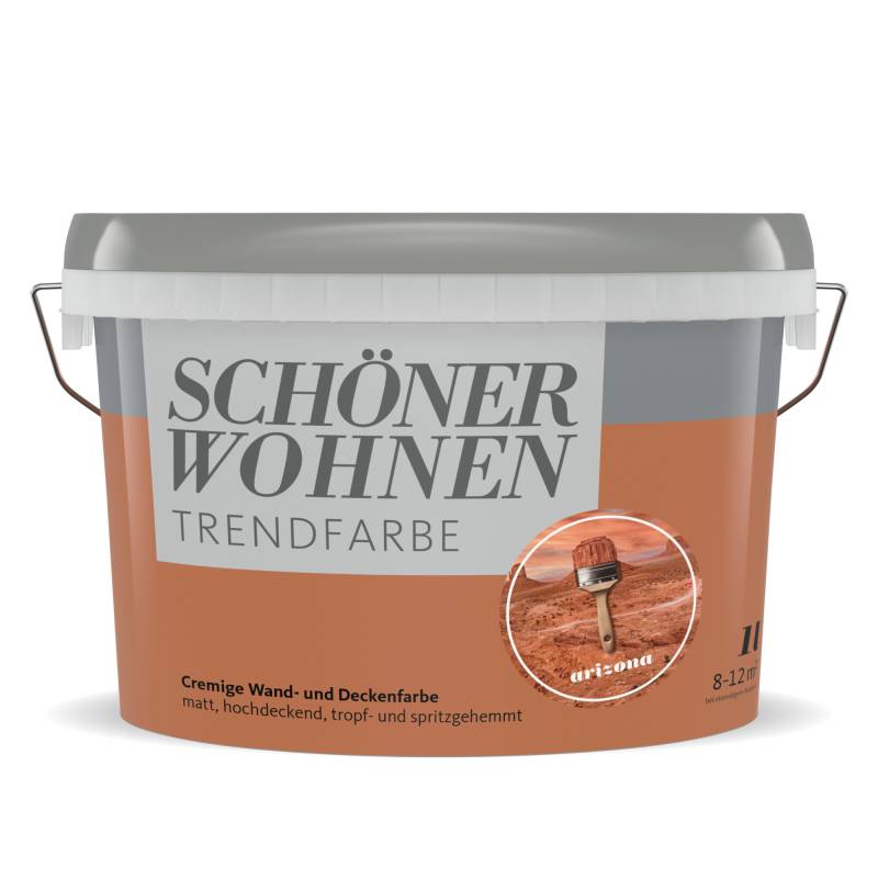 Schöner Wohnen Farbe Trendfarbe 'Arizona' orange matt 1 l von Schöner Wohnen Farbe