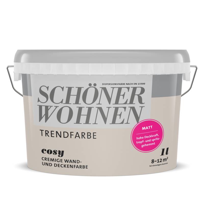 Schöner Wohnen Farbe Trendfarbe 'Cosy' beige matt 1 l Schöner Wohnen Farbe Trendfarbe 'Cosy' beige matt 1 l von Schöner Wohnen Farbe