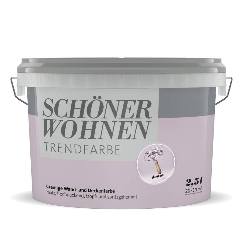 Schöner Wohnen Farbe Trendfarbe 'Donut' lila matt 2,5 l Schöner Wohnen Farbe Trendfarbe 'Donut' lila matt 2,5 l von Schöner Wohnen Farbe