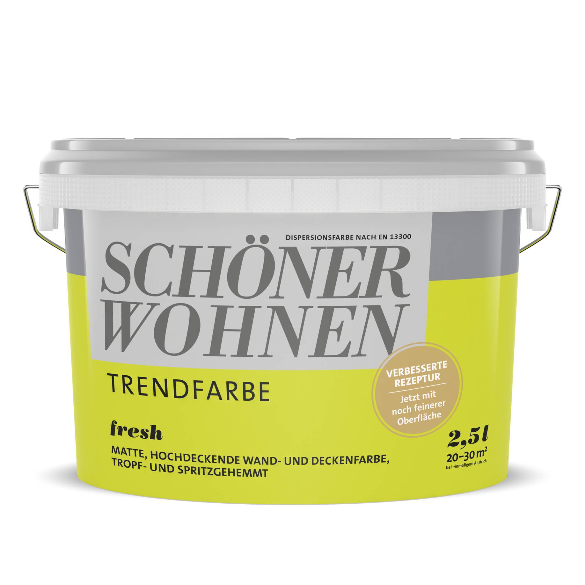 Schöner Wohnen Farbe Trendfarbe 'Fresh' apfelgrün matt 2,5 l von Schöner Wohnen Farbe
