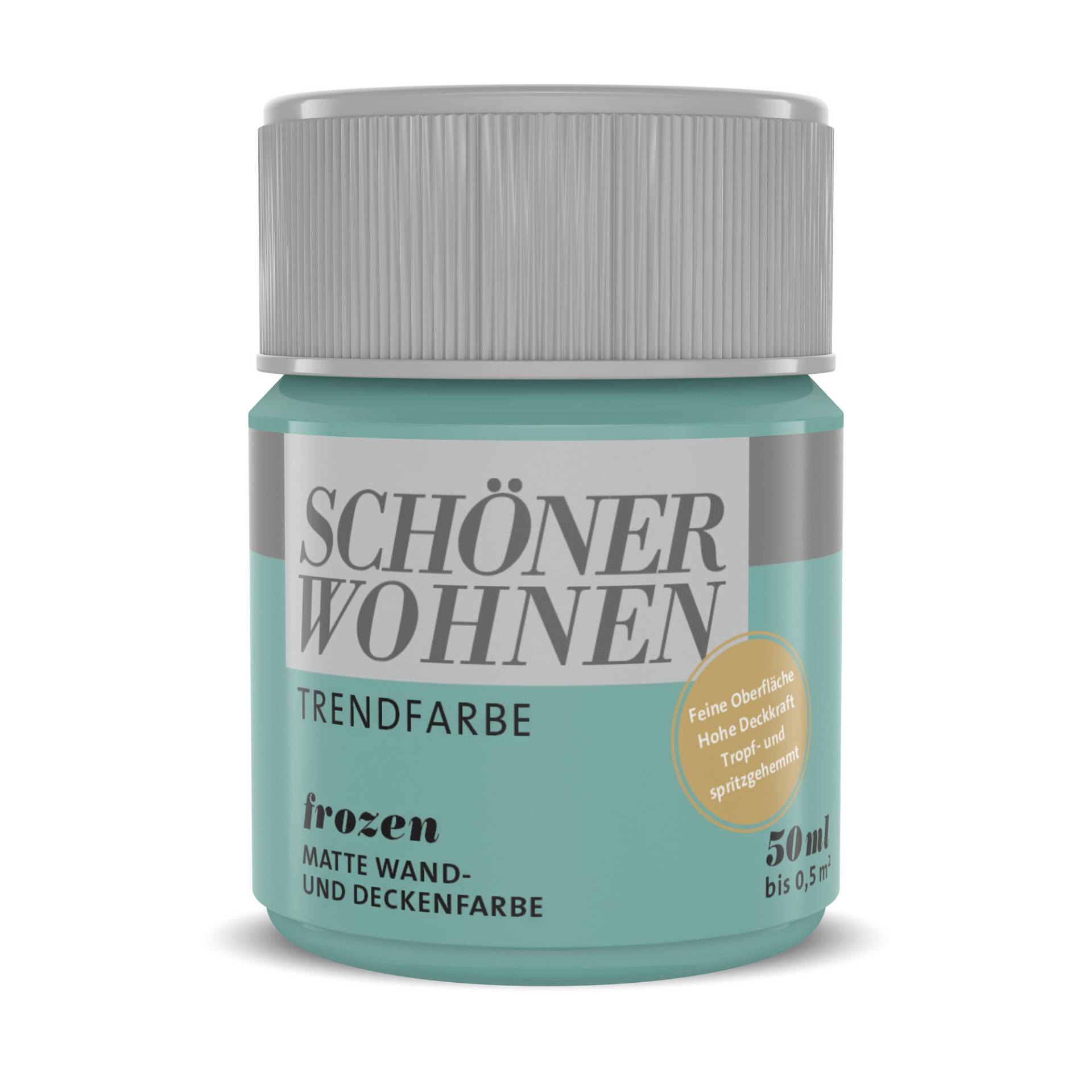 Schöner Wohnen Farbe Trendfarbe 'Frozen' blau matt 50 ml von Schöner Wohnen Farbe