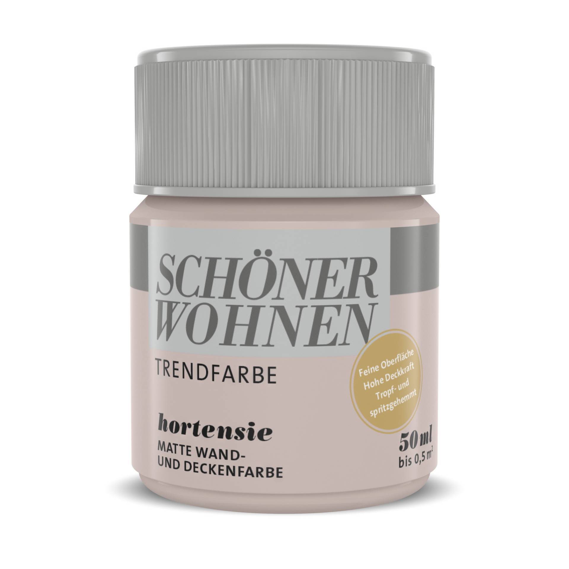 Schöner Wohnen Farbe Trendfarbe 'Hortensie' altrosa matt 50 ml von Schöner Wohnen Farbe