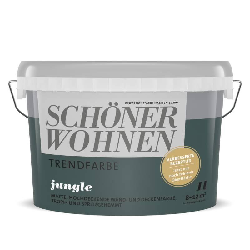 Schöner Wohnen Farbe Trendfarbe 'Jungle' graugrün matt 1 l Schöner Wohnen Farbe Trendfarbe 'Jungle' graugrün matt 1 l von Schöner Wohnen Farbe