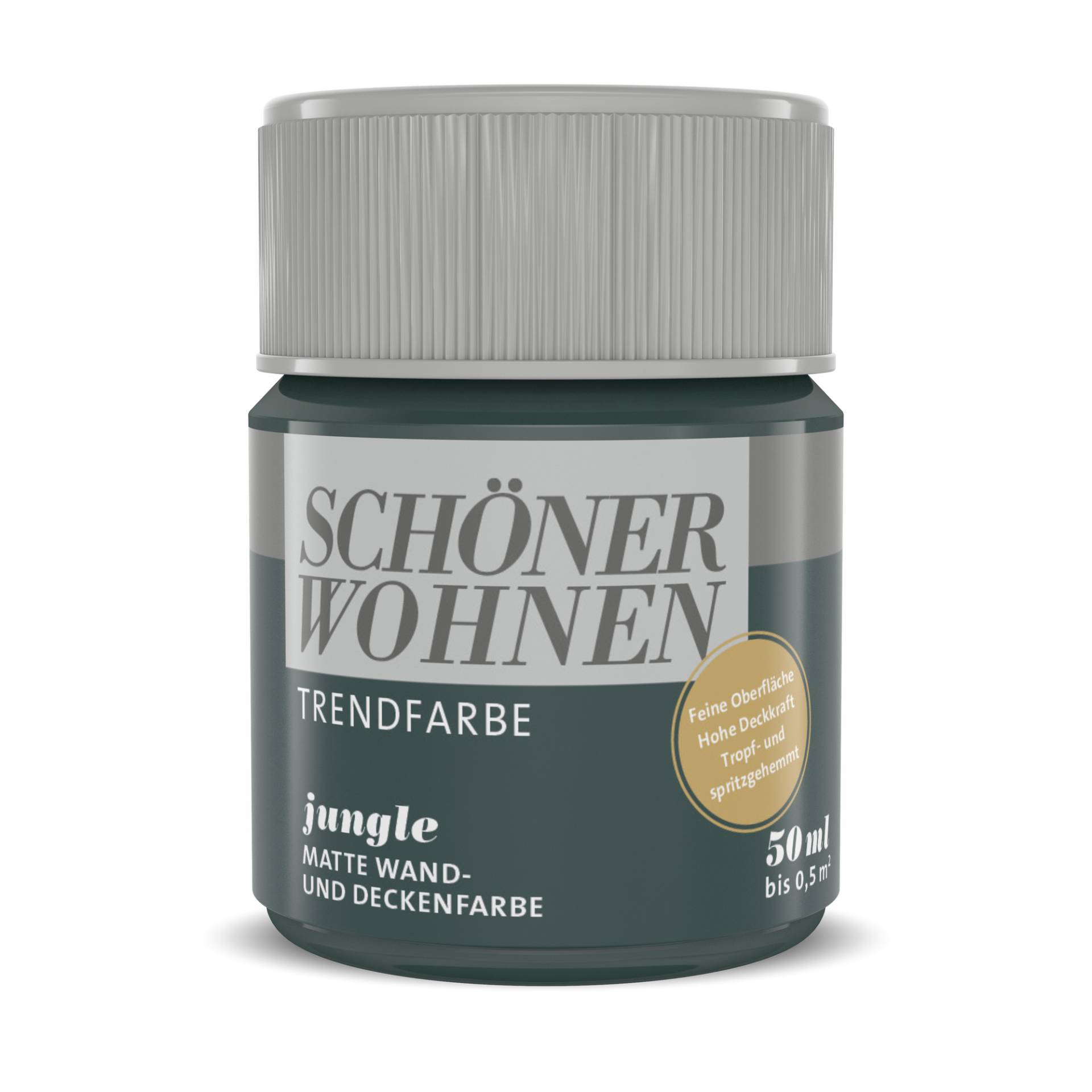 Schöner Wohnen Farbe Trendfarbe 'Jungle' graugrün matt 50 ml Schöner Wohnen Farbe Trendfarbe 'Jungle' graugrün matt 50 ml von Schöner Wohnen Farbe