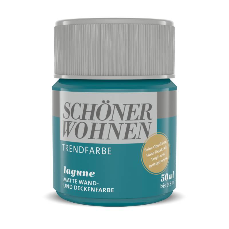 Schöner Wohnen Farbe Trendfarbe 'Lagune' türkis matt 50 ml Schöner Wohnen Farbe Trendfarbe 'Lagune' türkis matt 50 ml von Schöner Wohnen Farbe