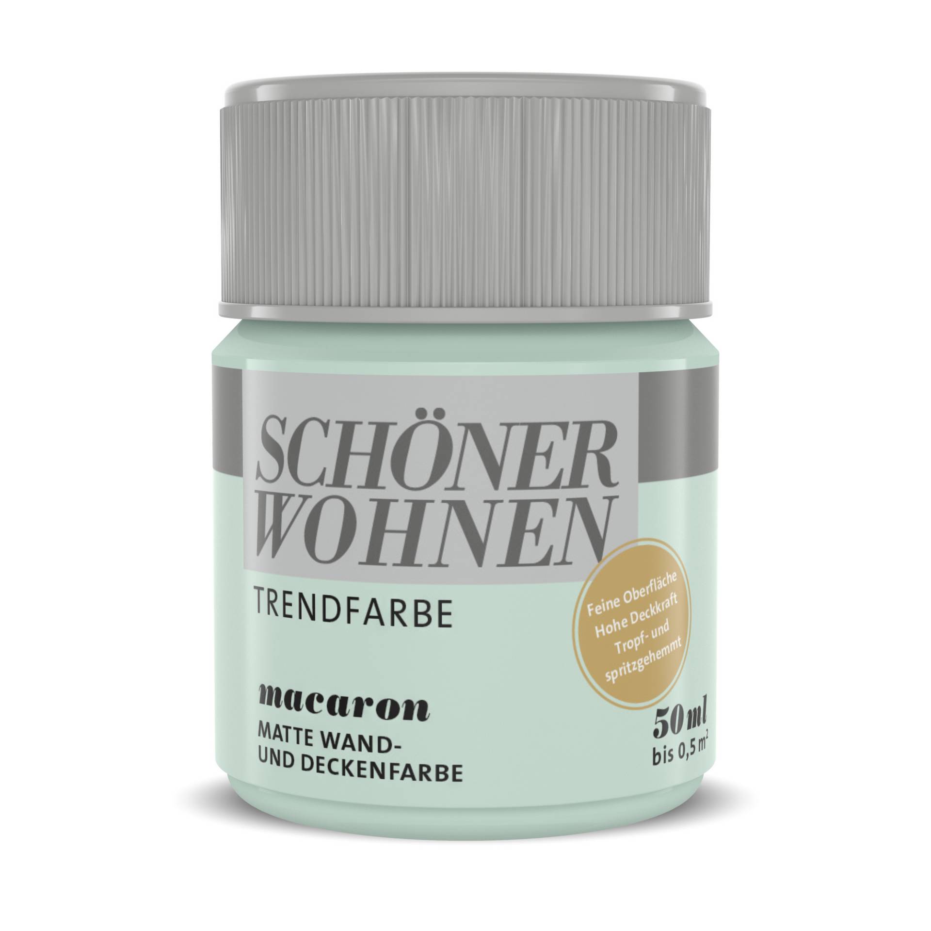 Schöner Wohnen Farbe Trendfarbe 'Macaron' minzgrün matt 50 ml Schöner Wohnen Farbe Trendfarbe 'Macaron' minzgrün matt 50 ml von Schöner Wohnen Farbe