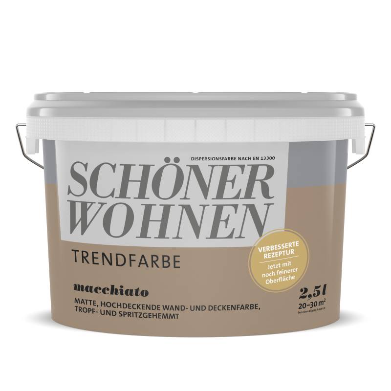 Schöner Wohnen Farbe Trendfarbe 'Macchiato' kaffeefarben matt 2,5 l Schöner Wohnen Farbe Trendfarbe 'Macchiato' kaffeefarben matt 2,5 l von Schöner Wohnen Farbe