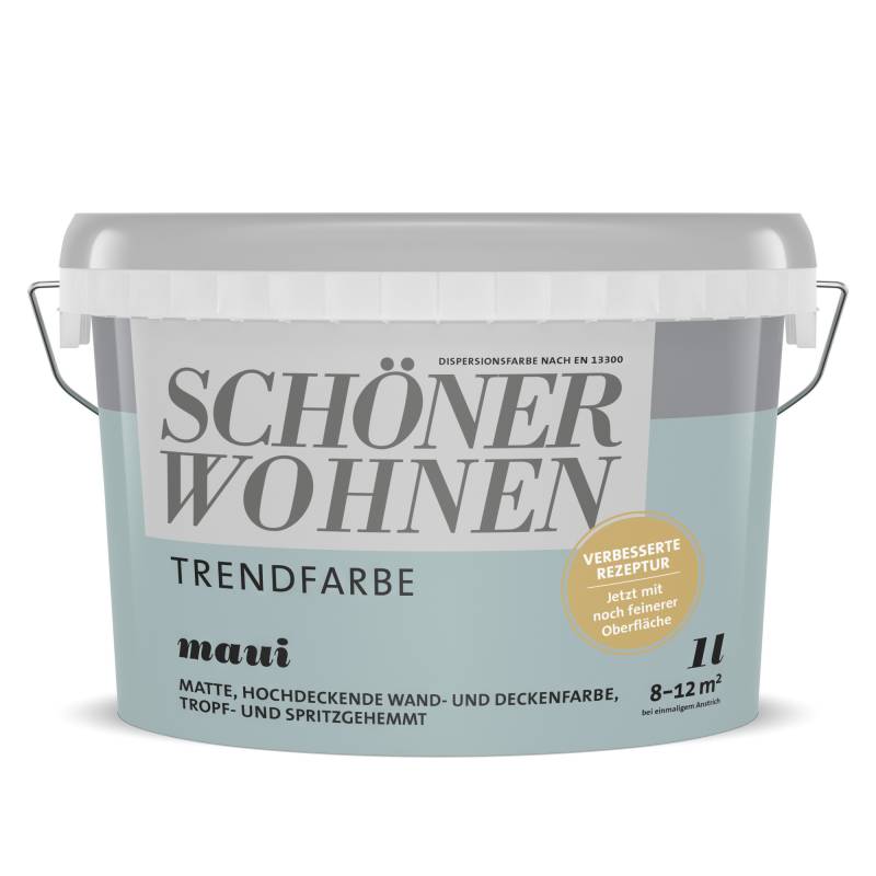 Schöner Wohnen Farbe Trendfarbe 'Maui' blaugrau matt 1 l Schöner Wohnen Farbe Trendfarbe 'Maui' blaugrau matt 1 l von Schöner Wohnen Farbe