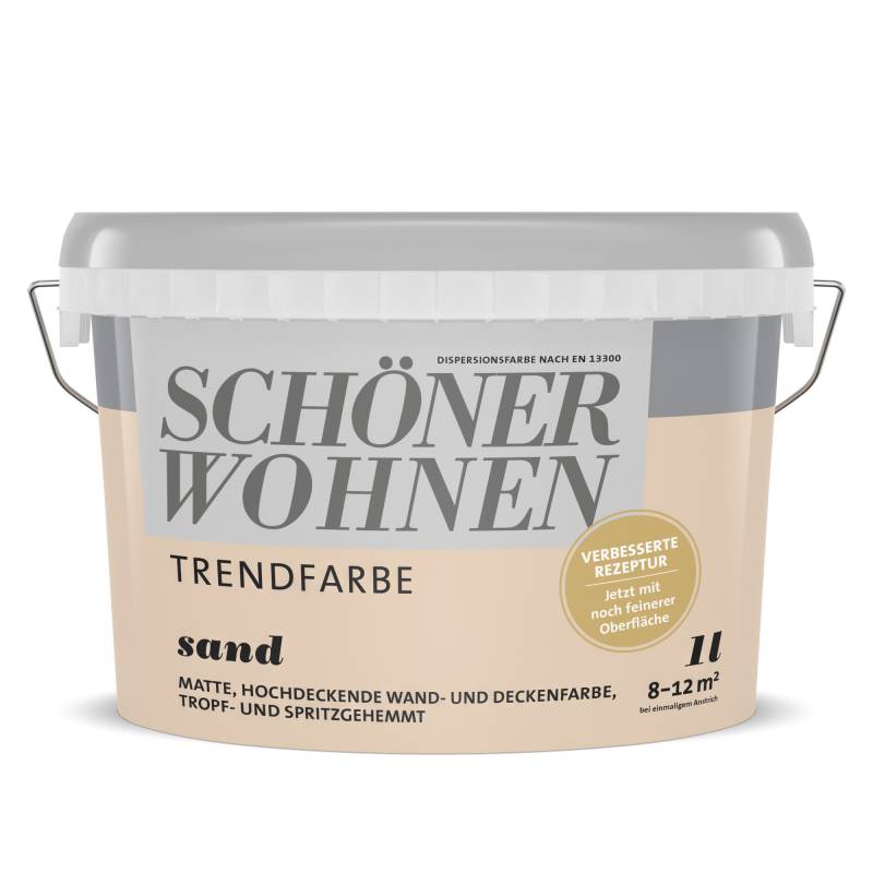Schöner Wohnen Farbe Trendfarbe 'Sand' sandfarben matt 1 l Schöner Wohnen Farbe Trendfarbe 'Sand' sandfarben matt 1 l von Schöner Wohnen Farbe