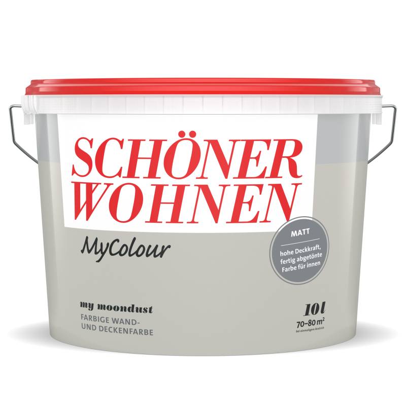 Schöner Wohnen Farbe Wandfarbe my colour 'my moondust' hellgrau matt 5 l von Schöner Wohnen Farbe