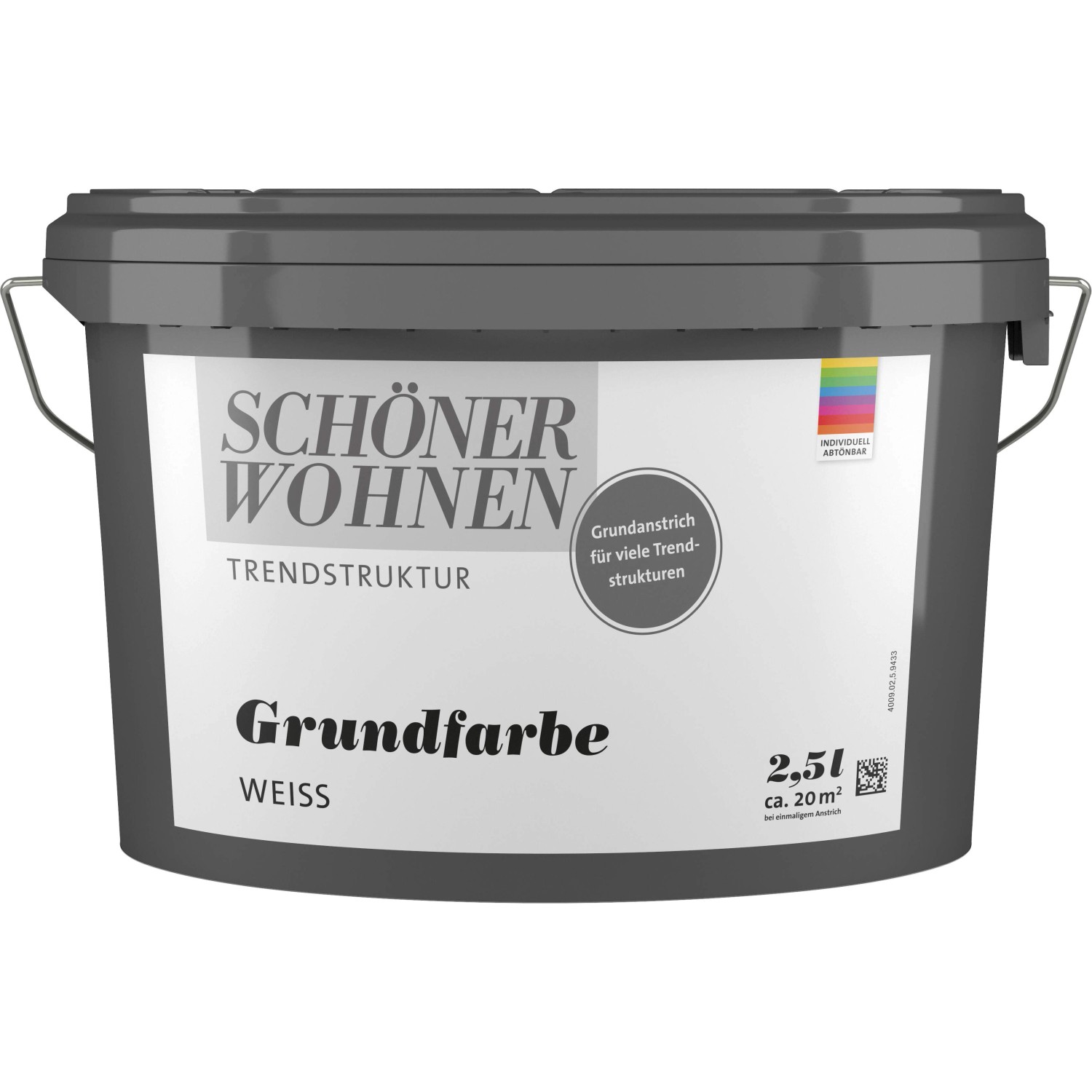 Schöner Wohnen Grundfarbe Weiß / abtönbar 2,5 l von SCHÖNER WOHNEN-Farbe