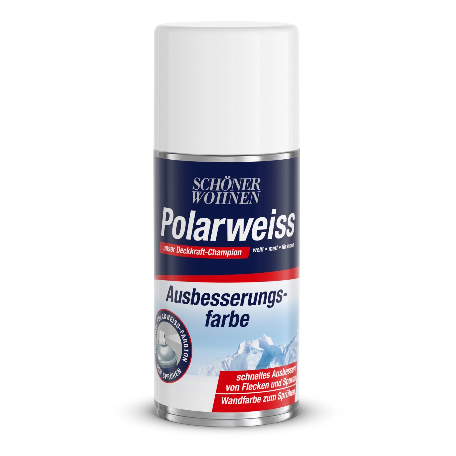 Schöner Wohnen Polarweiss Ausbesserungsfarbe Spray 150 ml von SCHÖNER WOHNEN-Farbe