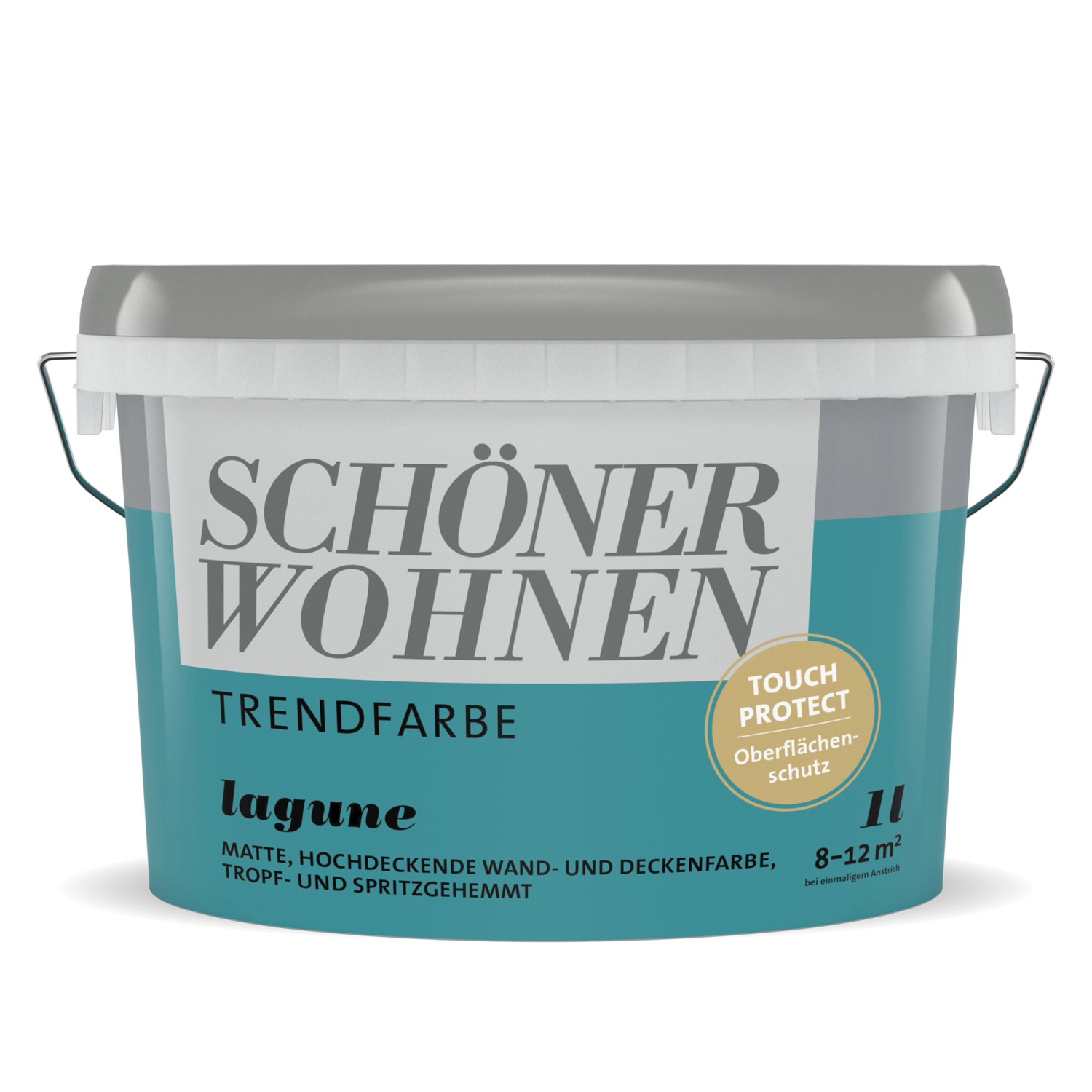 Schöner Wohnen Trendfarbe Lagune matt 1 l von SCHÖNER WOHNEN-Farbe