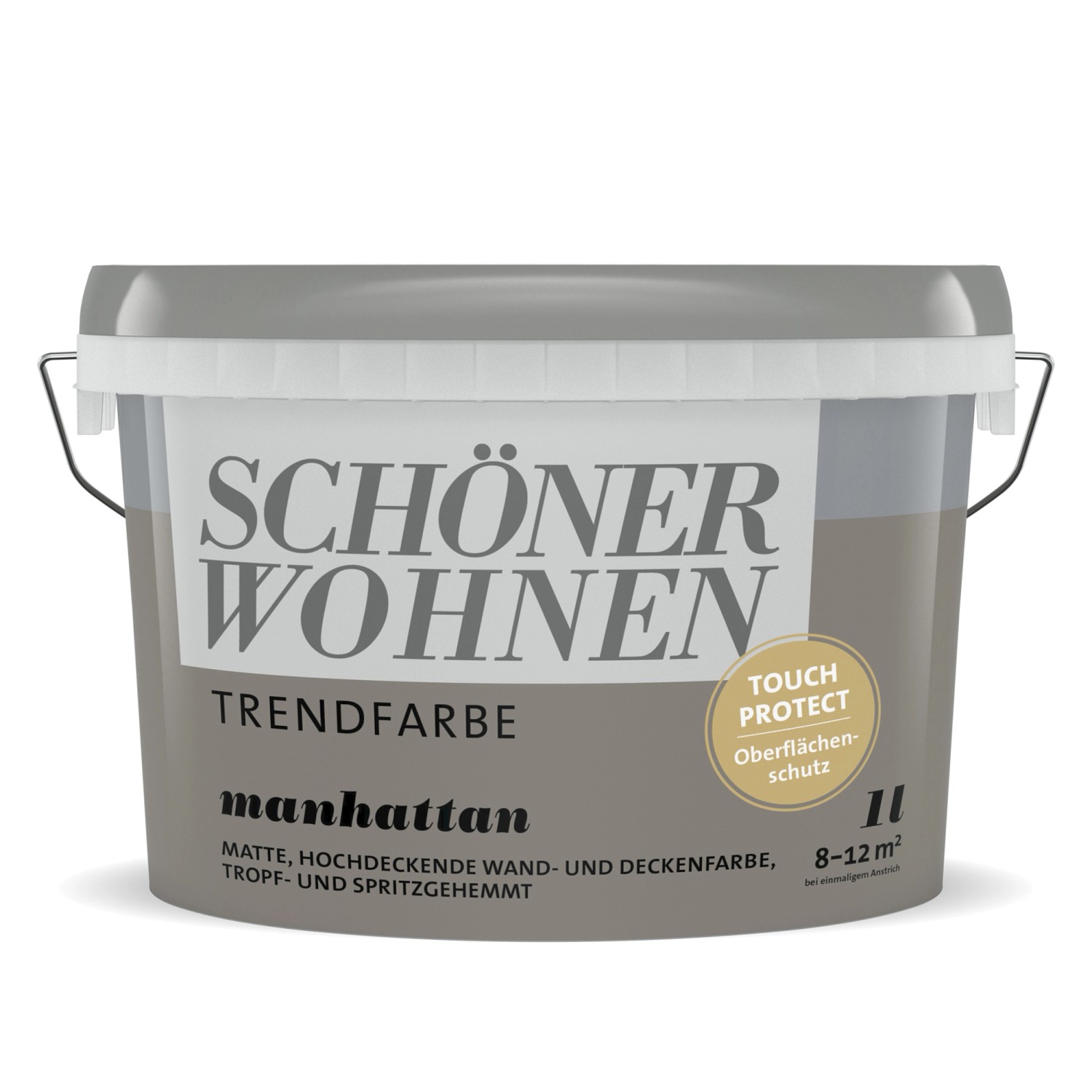 Schöner Wohnen Trendfarbe Manhattan matt 1 l von SCHÖNER WOHNEN-Farbe