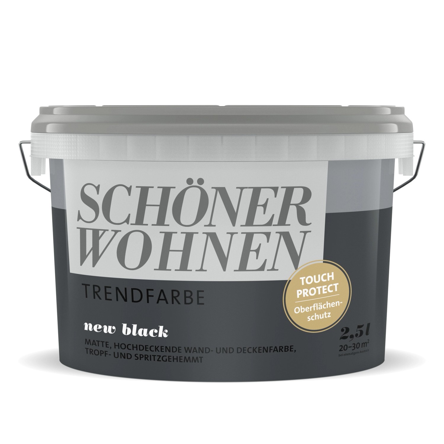 Schöner Wohnen Trendfarbe New Black matt 2,5 l von SCHÖNER WOHNEN-Farbe