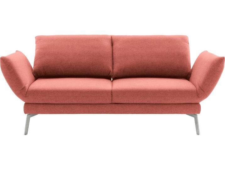 2,5-Sitzer Spin, Multifunktionssofa, bequem und hochwertig verarbeitet , rosa (flamingo), B:248cm H:85cm T:225cm, 100% Polyester, SCHÖNER WOHNEN-KOLLEKTION, Sofas, Drehsitz-Funktion, USB-Anschluss, Armlehnfunktion, Rückenverstellung von Schöner-Wohnen-Kollektion