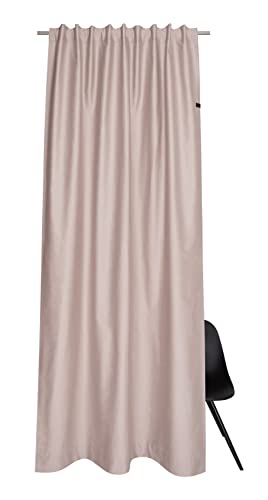 Schöner Wohnen Kollektion Gardine Soft 130x250 - Vorhang Blickdicht Nude Baumwollmix - Vorhänge Wohnzimmer - Dekoschal - Curtains von Schöner Wohnen Kollektion