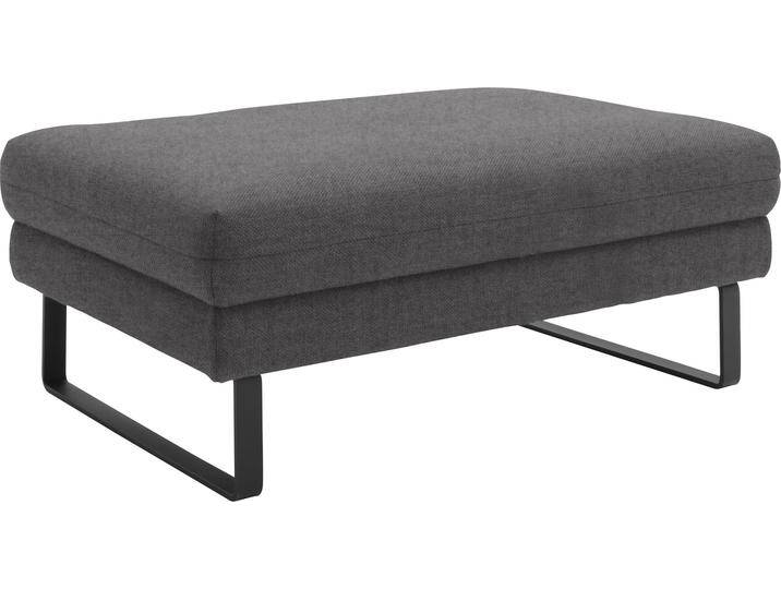 Hockerbank Spin , grau (anthrazit), B:109cm H:44cm T:74cm, 100% Polyester, SCHÖNER WOHNEN-KOLLEKTION, Hocker, passend zur Serie Spin von Schöner-Wohnen-Kollektion