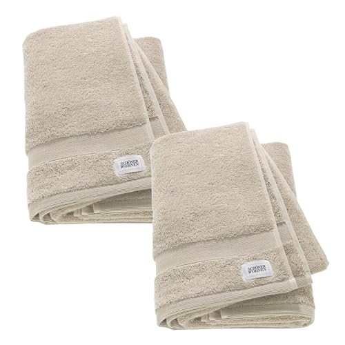 SCHÖNER WOHNEN 2er Set Premium Duschtuch 70x140 cm - saugstark - Luxus Badetücher Beige 2teilig - 100% Baumwolle - flauschig weich - als Handtuch-Set kombinierbar - Frottiertücher - Öko-Tex SCHÖNER WOHNEN 2er Set Premium Duschtuch 70x140 cm - saugstark - Luxus Badetücher Beige 2teilig - 100% Baumwolle - flauschig weich - als Handtuch-Set kombinierbar - Frottiertücher - Öko-Tex von Schöner Wohnen Kollektion