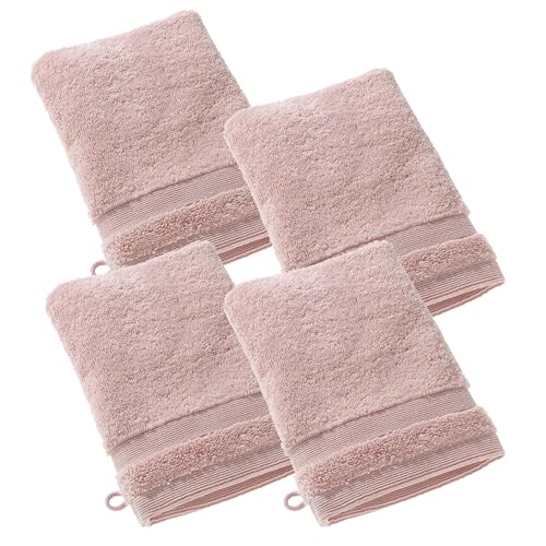SCHÖNER WOHNEN 4er Set Premium Waschhandschuh Baby 16x21 cm - saugstark - Luxus Waschlappen Rose - 100% Baumwolle - flauschig weich - als Handtuch-Set kombinierbar - Frottee Kinder - Öko-Tex SCHÖNER WOHNEN 4er Set Premium Waschhandschuh Baby 16x21 cm - saugstark - Luxus Waschlappen Rose - 100% Baumwolle - flauschig weich - als Handtuch-Set kombinierbar - Frottee Kinder - Öko-Tex von Schöner Wohnen Kollektion