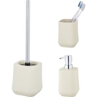 SCHÖNER WOHNEN-Kollektion Badaccessoire-Set ""Adine"", (Set, 3 tlg.), aus Keramik, mit Zahnputzbecher, Seifenspender und WC-Garnitur von Schöner Wohnen-Kollektion