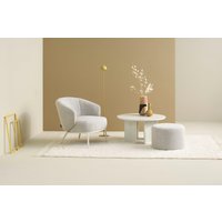 SCHÖNER WOHNEN-Kollektion Polsterhocker "ALVIK" 1 Stk. tlg. Bezug Bouclé, ideal als Ergänzung zu MOLDE und TROMS von Schöner Wohnen-Kollektion