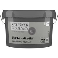 SCHÖNER WOHNEN-Kollektion Spachtelmasse "Betonoptik Effektspachtel", 1 kg, grau, Effektspachtel für die Beton-Optik von Schöner Wohnen-Farbe