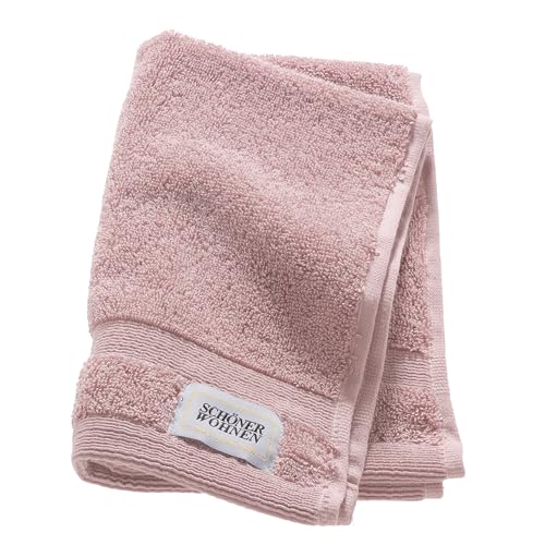 SCHÖNER WOHNEN Premium Gästehandtuch 30x50 cm - saugstark - Luxus Handtücher Rose - 100% Baumwolle - als Handtuch-Set kombinierbar - Frottee Kinder - Öko-Tex von Schöner Wohnen Kollektion