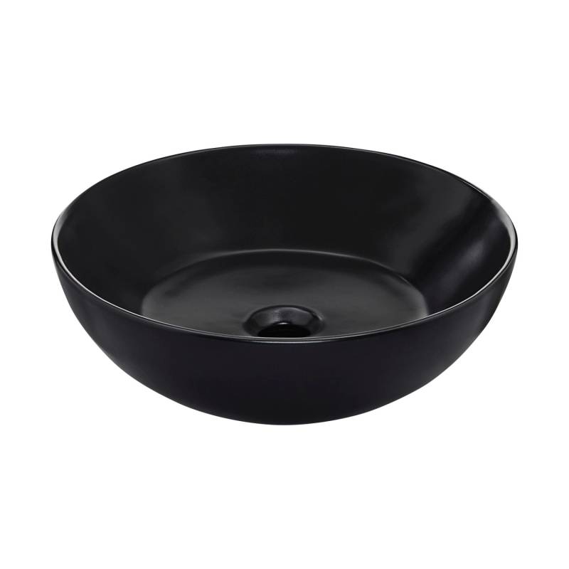 Schöner Wohnen Aufsatz-Waschbecken Beco 38 cm Mattschwarz von Schöner Wohnen Kollektion
