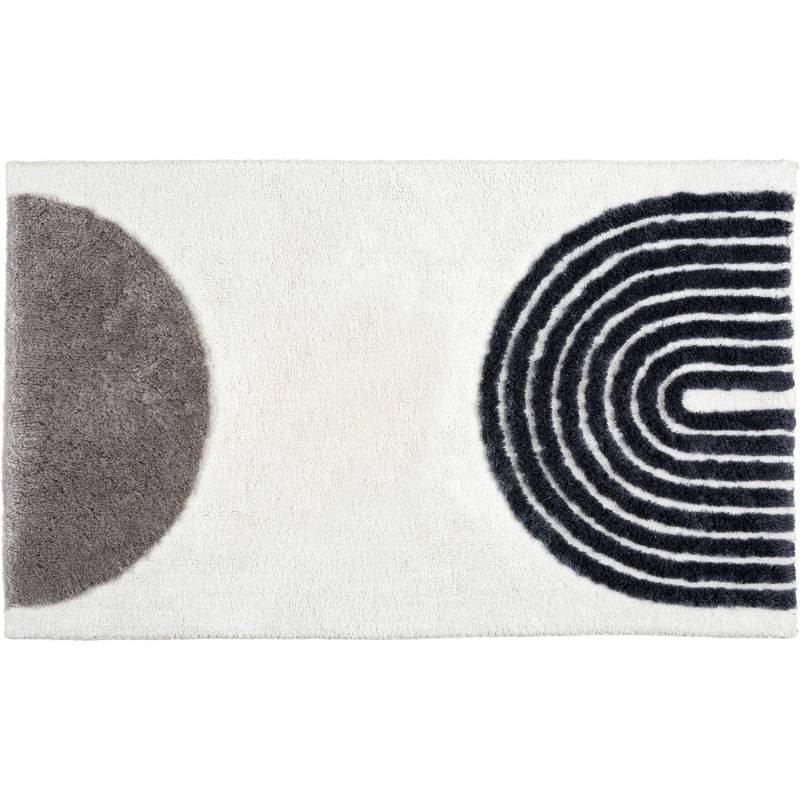 Schöner Wohnen Badteppich Barbados Semi-Circle Linien ca. 67 cm x 110 cm von Schöner Wohnen Kollektion