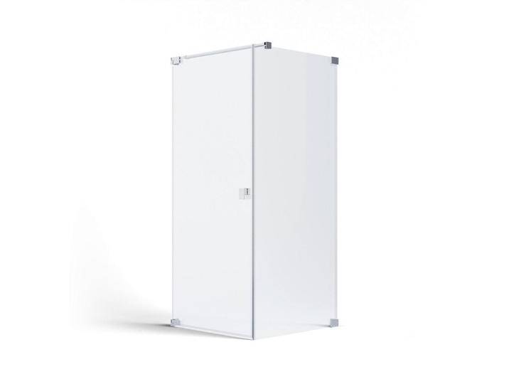 Schöner Wohnen DUSCHKABINE FIT, Chrom, Metall, Glas, 90x200x80 cm, Made in Germany, CE, Badezimmer, Baden & Duschen, Duschkabinen von Schöner-Wohnen-Kollektion