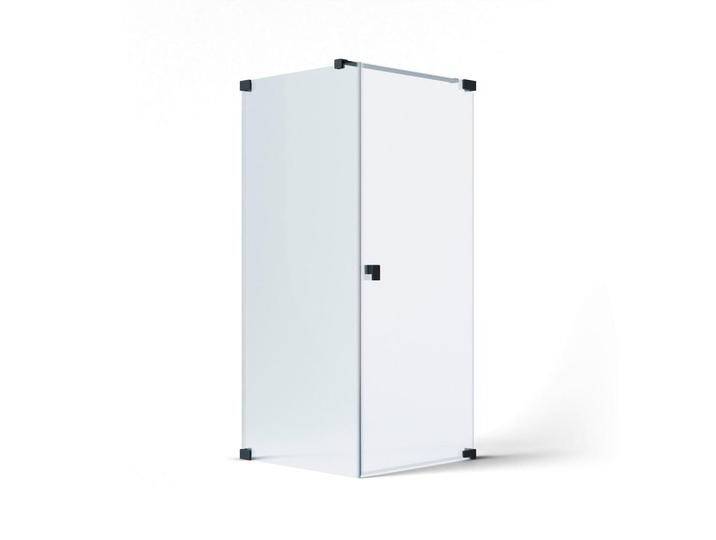 Schöner Wohnen DUSCHKABINE FIT, Schwarz, Metall, Glas, 100x200x80 cm, Made in Germany, CE, Badezimmer, Baden & Duschen, Duschkabinen von Schöner-Wohnen-Kollektion