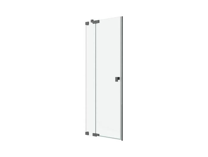 Schöner Wohnen DUSCHTÜR FIT, Schwarz, Metall, Glas, 100x200 cm, Made in Germany, CE, Badezimmer, Baden & Duschen, Duschtüren von Schöner-Wohnen-Kollektion