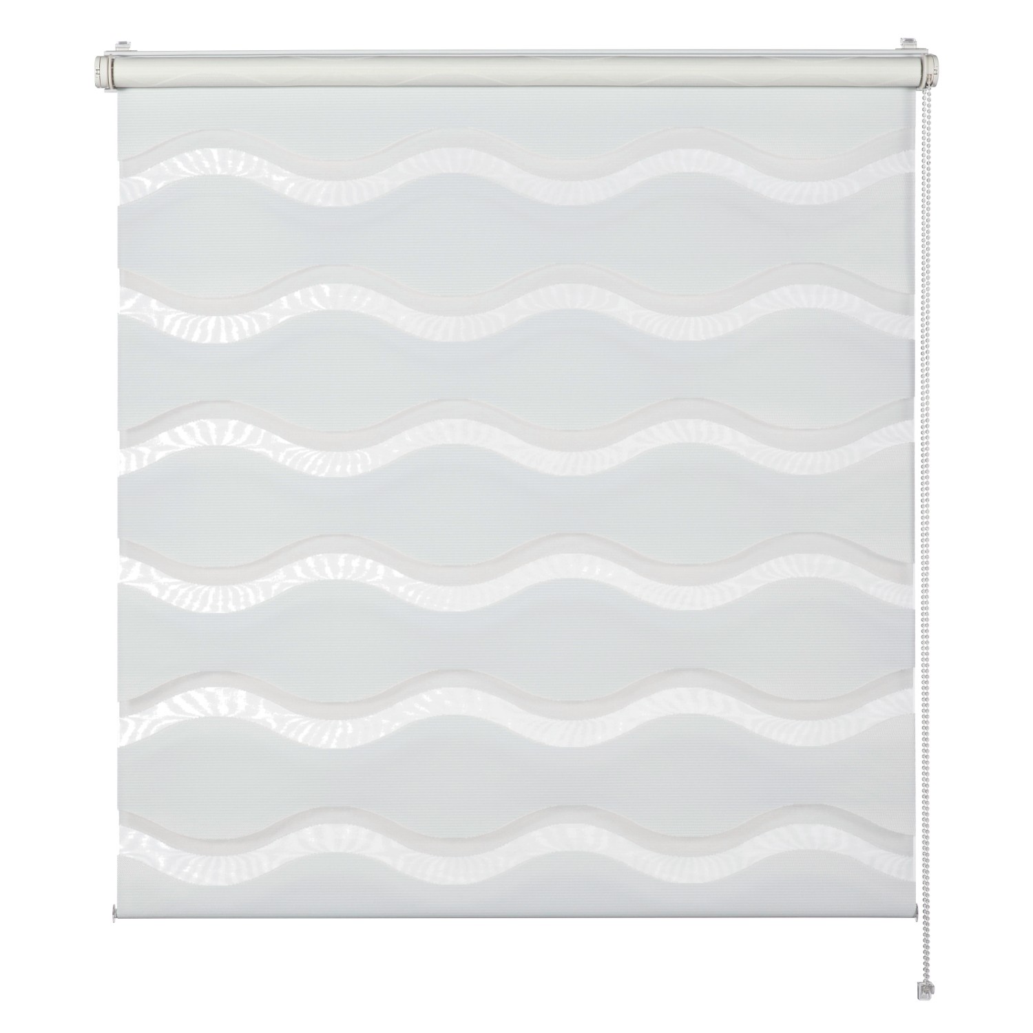 Schöner Wohnen Doppelrollo Tilda Welle 60 cm x 150 cm Weiß von Schöner Wohnen Kollektion