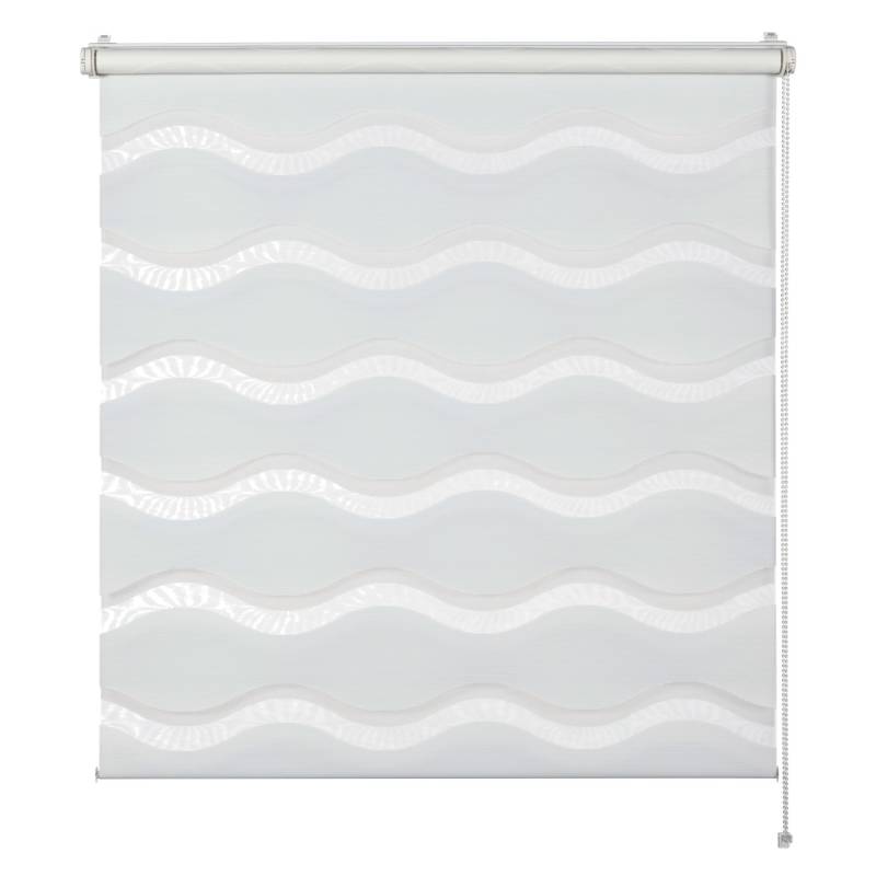 Schöner Wohnen Doppelrollo Tilda Welle 60 cm x 150 cm Weiß von Schöner Wohnen Kollektion