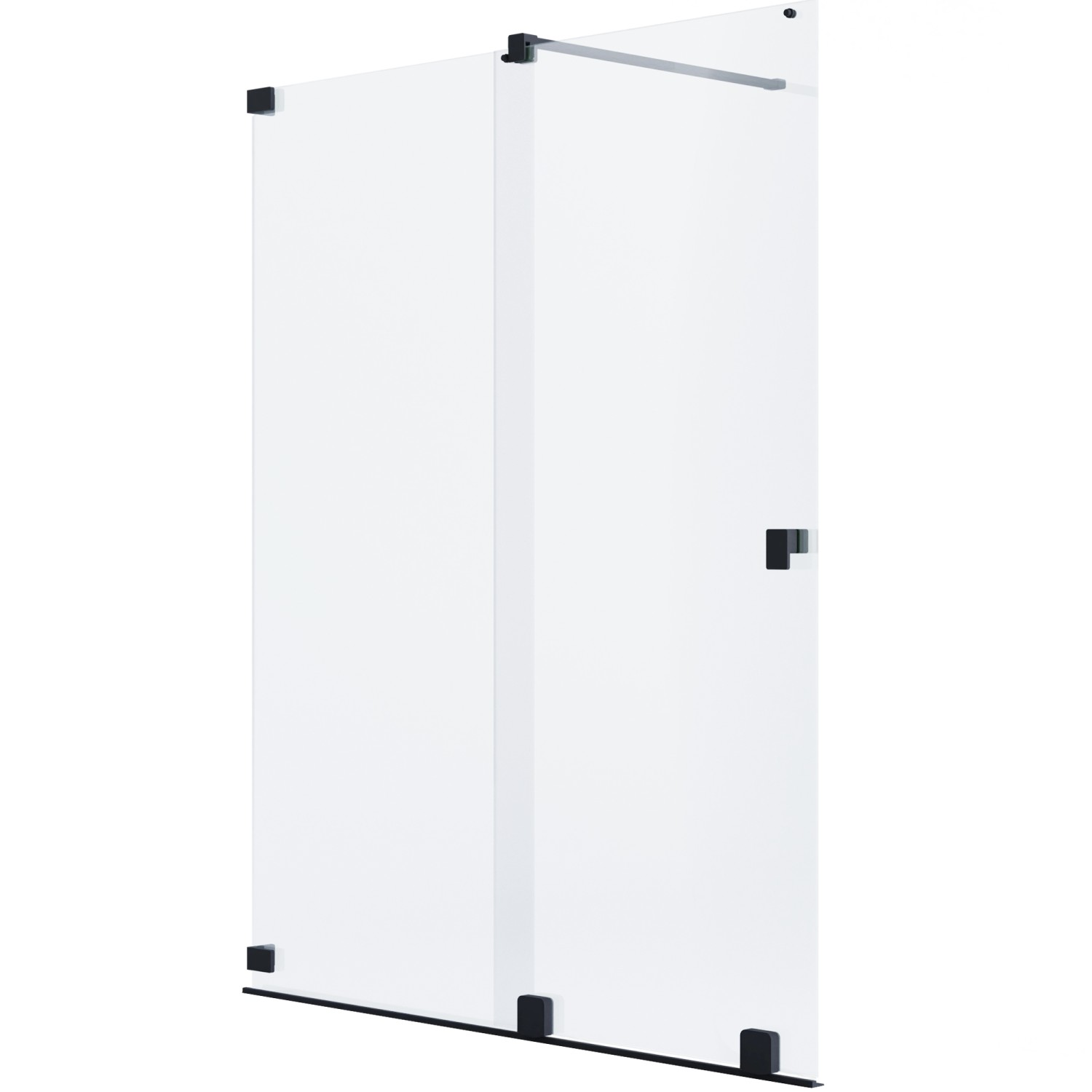 Schöner Wohnen Dusch-Schiebetür Walk-In Schwarzmatt 130 cm x 200 cm DIN L von Schöner Wohnen Kollektion