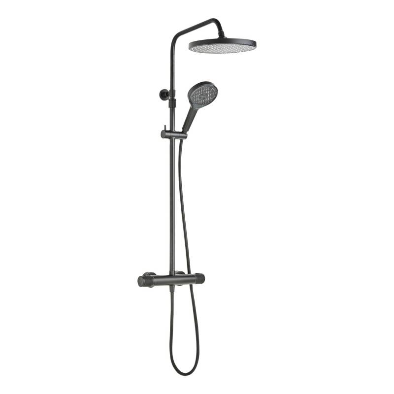 Schöner Wohnen Duschsystem mit Thermostat Glaia Wassersparend Mattschwarz Schöner Wohnen Duschsystem mit Thermostat Glaia Wassersparend Mattschwarz von Schöner Wohnen Kollektion