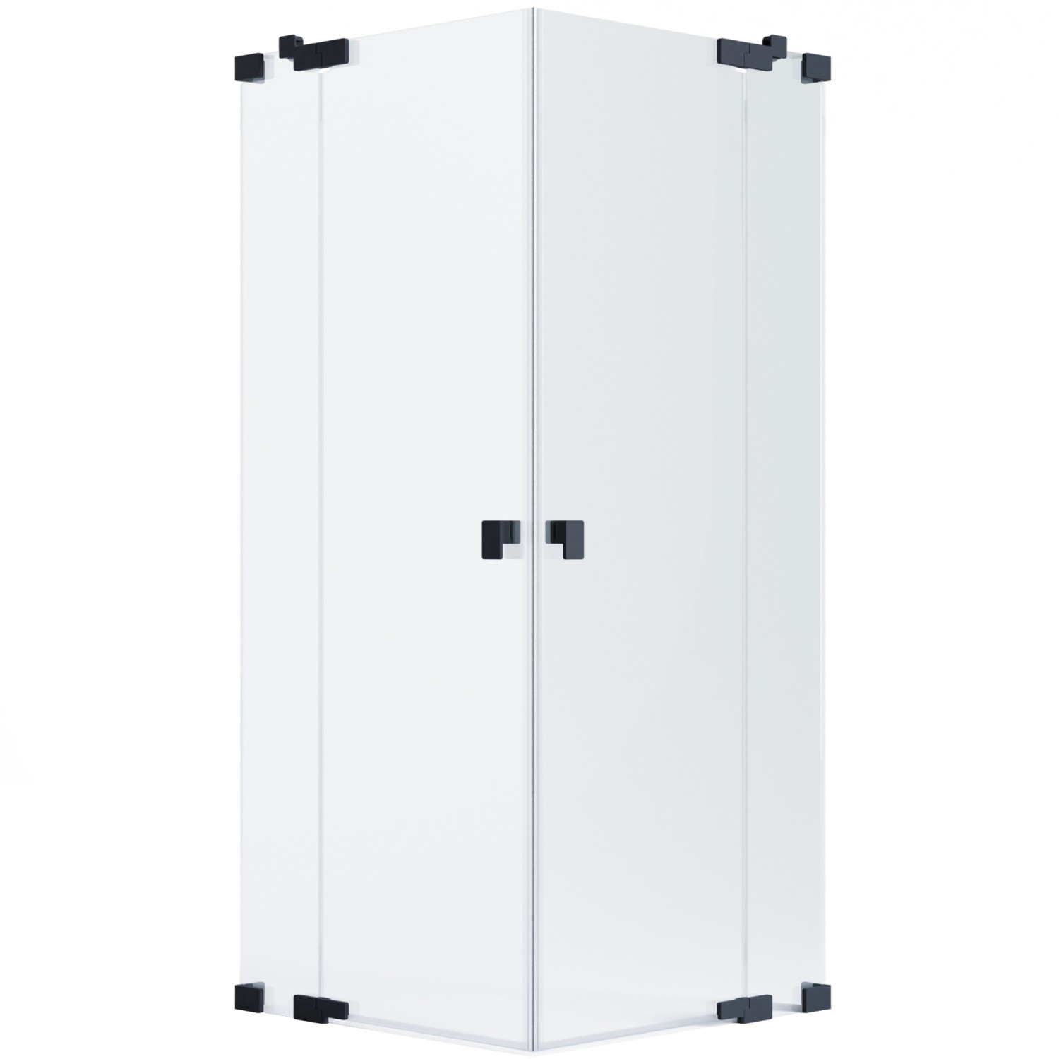 Schöner Wohnen Eckdusche 2 Drehtüren u. Festteile Schwarzmatt 90 x 80 x 200 cm Schöner Wohnen Eckdusche 2 Drehtüren u. Festteile Schwarzmatt 90 x 80 x 200 cm von Schöner Wohnen Kollektion