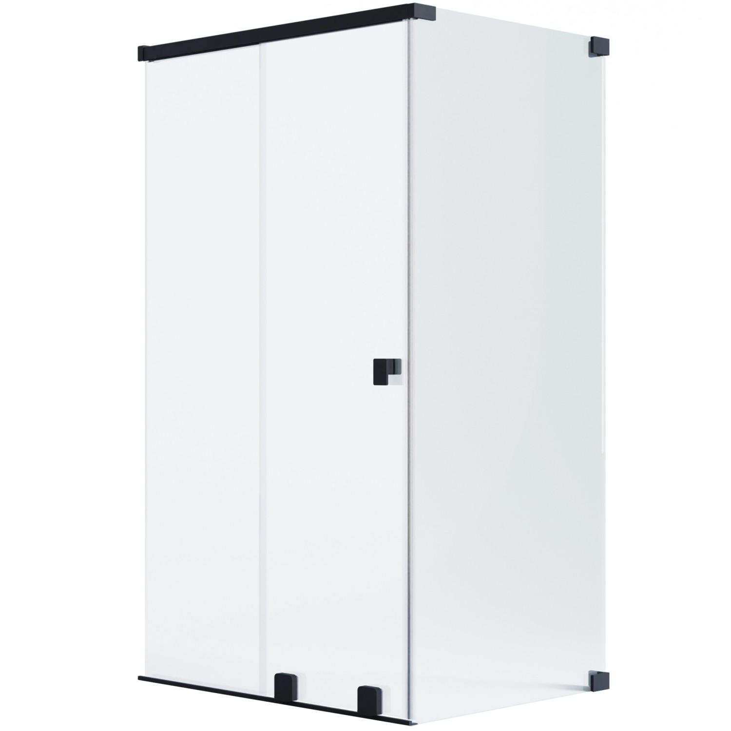 Schöner Wohnen Eckdusche Schiebetür und Wand R Schwarz 120 x 100 x 200 cm Schöner Wohnen Eckdusche Schiebetür und Wand R Schwarz 120 x 100 x 200 cm von Schöner Wohnen Kollektion