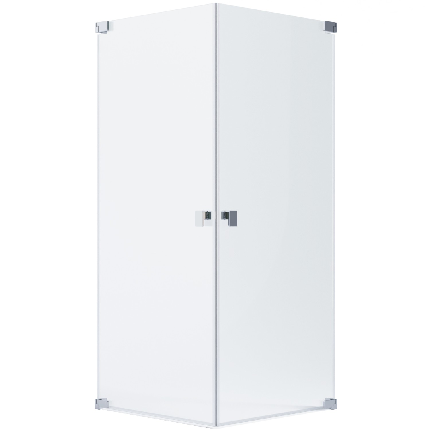 Schöner Wohnen Eckdusche mit 2 Drehtüren Chrom 90 cm x 80 cm x 200 cm von Schöner Wohnen Kollektion