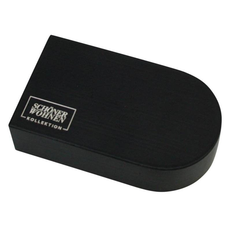 Schöner Wohnen Endstück Round für Gardinenstange Matteo Schwarz Matt 2 Stück von Schöner Wohnen Kollektion