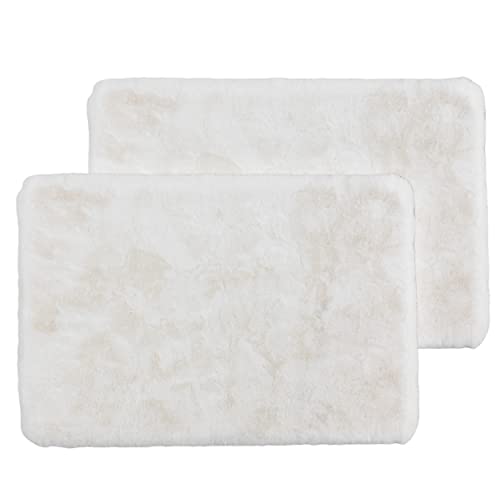 Schöner Wohnen Kollektion Badezimmerteppich 67x110 cm 2er Set – sehr Flauschige Badematte weiß – Deko Badezimmer Matte waschbar und rutschfest Schöner Wohnen Kollektion Badezimmerteppich 67x110 cm 2er Set – sehr Flauschige Badematte weiß – Deko Badezimmer Matte waschbar und rutschfest von Schöner Wohnen Kollektion