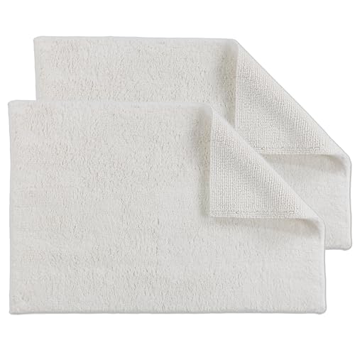 Schöner Wohnen Kollektion Badteppich einfarbig Creme - 2er Set 40 x 60 cm – waschbare Badematte rutschfest Badezimmer - 100% Baumwolle – Duschvorleger Trockner geeignet von Schöner Wohnen Kollektion