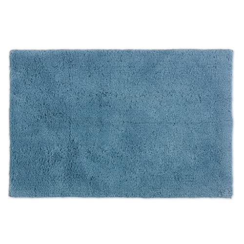 Schöner Wohnen Kollektion Badteppich 60 x 90 cm – beidseitig verwendbar – waschbar – 100% Baumwolle – einfarbig – hellblau von Schöner Wohnen Kollektion