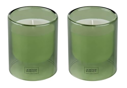 Schöner Wohnen Kollektion Duftkerze Mod. Basil L, 2er Set lebendig, würziger Duft Weiß Schöner Wohnen Kollektion Duftkerze Mod. Basil L, 2er Set lebendig, würziger Duft Weiß von Schöner Wohnen Kollektion